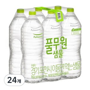 풀무원샘물 무라벨, 2L, 24개