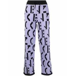 겐조 올오버 로고 프린트 팬츠, 바이올렛/보라계열+블랙계열, Standard M