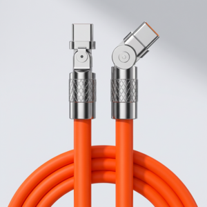 제이엘 120w 초고속 C to C 충전케이블 180도 회전 케이블