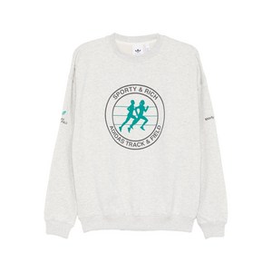 아디다스 X 스포티앤리치 로고 스웨트셔츠, 그레이계열, Standard L(KR 77)