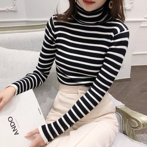 파르떼 스트라이프 단가라 목폴라 니트 3종