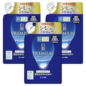 하다라보 시로준 프리미엄 화장수 모이스트 타입 리필용, 170ml, 3개