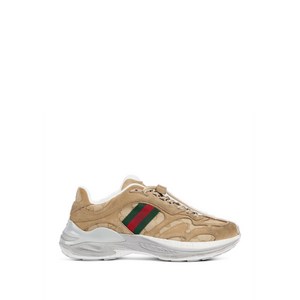 구찌 2.0 GG 모노그램 레더 스니커즈, UK 7(KR 260), 베이지계열