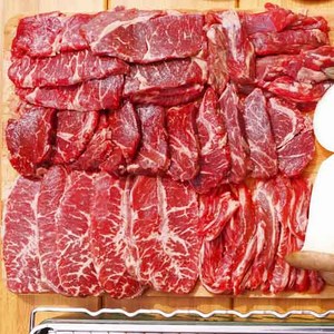 소고기 모듬세트 (가성비 프리미엄 실속 특수부위), 배터지는(갈비+살치+토시+부채+우삼겹) 총 1kg, 1세트