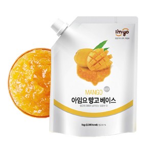 아임요 망고 베이스 스무디용 잼, 1kg, 1개