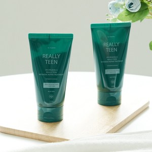 리얼리틴 인텐시브 리페어 헤어 트리트먼트 초등학생 사춘기 청소년 비건 무실리 약산성 천연 극손상 저자극 보습 영양, 2개, 150ml