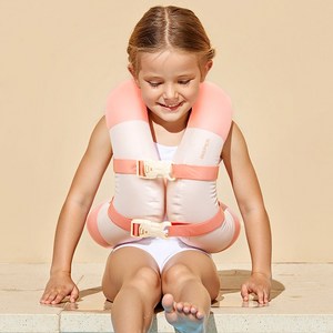 디스퍼 프리미엄 3세대 어린이 넥튜브 구명조끼, 핑크, 25kg, 1개