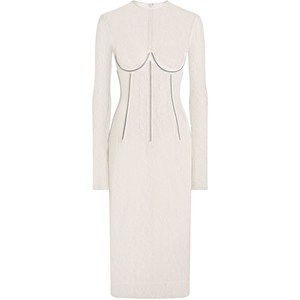 돌체앤가바나 코드 레이스 미디 드레스, 화이트계열, Italy 44(KR 66)