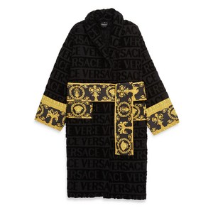 베르사체 아이 러브 바로크 샤워가운, 블랙계열+골드계열, Standard XL