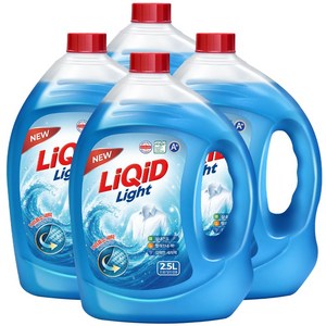 액체세제 빨래세제 실내건조 중성 액체 세탁 세제, 2.5L, 4개
