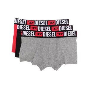 디젤 UMBX-데미안 복서 브리프 3팩 세트, 블랙계열+그레이계열, Standard XL