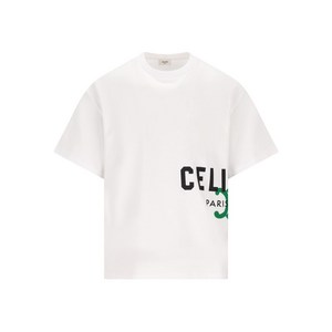 셀린느 로고 프린트 티셔츠, 화이트계열, S(KR 95)