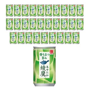 [백화점입점] 아야타카 녹차 캔 일본 티 음료 차 음료수 green tea, 30개, 160ml