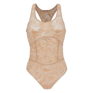 디젤 이지-Utlt 레이스 패턴 바디수트, 베이지계열, Standard L