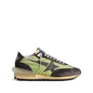 골든 구스 러닝 마라톤 스니커즈, Italy 38(KR 250), 그린계열+블랙계열