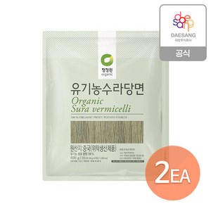 청정원 유기농 수라당면, 400g, 2개