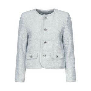 셀린느 첼시 트위드 재킷, 화이트계열, FR 34(KR 33)