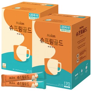 맥심 슈프림 골드 커피믹스, 13.5g, 170개입, 2개