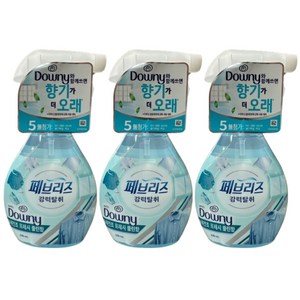 페브리즈 섬유탈취제 강력탈취 다우니 실내건조 본품, 370ml, 3개