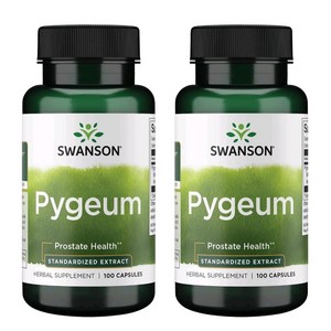 Swanson Pygeum Postate Uninay Bladde Health 100 정 X 2 병, 2개, 100정