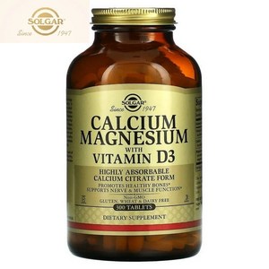 솔가 칼슘 1000mg 마그네슘 500mg 비타민D3 400IU 300정 2개월분, 300정 X 1
