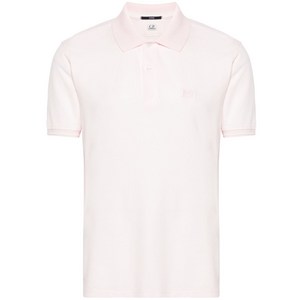 C.P.컴퍼니 로고 패치 피케 폴로 셔츠, 핑크계열, Standard S