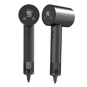 초고속 음이온 헤어드라이어 LED 디스플레이 스마트 온도조절 BLDC 모터 드라이기 1500W