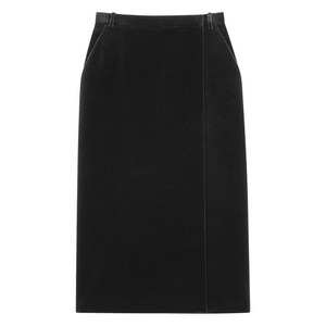 생로랑 velvet skirt, 블랙계열, France 40(KR 77)