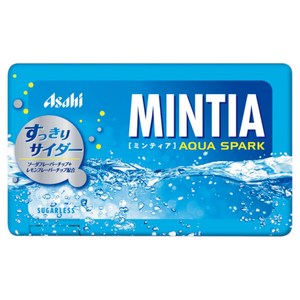 일본과자 일본사탕 아사히 MINTIA 민티아 아쿠아스파크맛 50알 x 10개