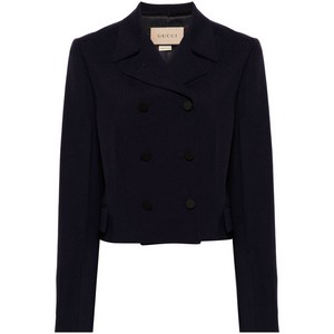 구찌 더블 브레스티드 크롭 재킷