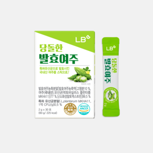 엘브리지 당돌한 발효여주 국내산 고농축 유산균함유 여주분말 스틱, 60g, 1박스