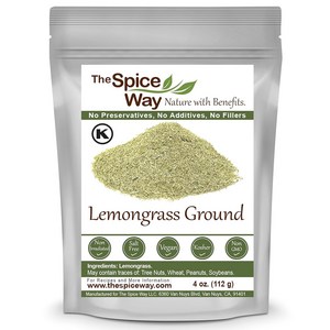 The Spice Way Lemongrass Powder - (4 oz) freshly g The Spice Way 레몬그라스 파우더 - (4 oz) 신선하게 갈은 말린 허브. 요, 1개, 113g