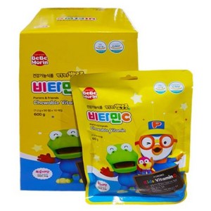 베베모린 뽀롱뽀롱 뽀로로 복숭아맛 비타민C, 50정, 3개