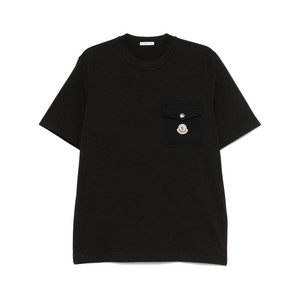 몽클레르 로고 패치 티셔츠