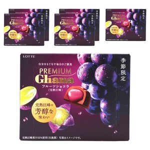 일본롯데 프리미엄 가나 프루트 쇼콜라 완숙 거봉