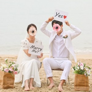 웨딩촬영 메리미 예스 피켓 A타입 웨딩촬영소품 BOO다방 웨딩피켓 시선을 사로잡는 웨딩 소품, 메리미 예스피켓(가로25cm)
