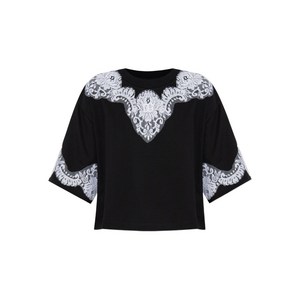 돌체앤가바나 레이스 아플리케 티셔츠, 블루계열, Italy 42(KR 55)