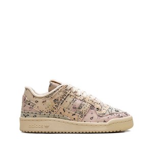 아디다스 포럼 84 로우 CL 패턴 스니커즈, US 7.5(KR 245), 베이지계열+핑크계열