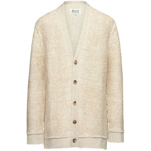 메종 마르지엘라 V넥 언피니시드 에지 가디건