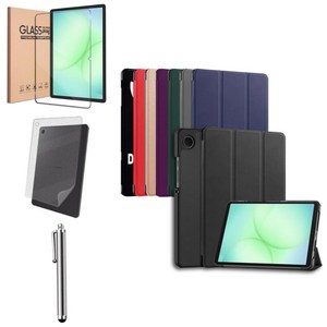 케이스나라 갤럭시탭 A11 플러스 / A11 호환 케이스 북커버 방탄 강화유리 액정보호필름 A11+