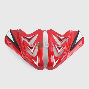 호환용 혼다 CBR650R 19-23 아가미 카울 패널 사이드 케이스 튜닝 엔진가드, B. 빨간색 2세대 상어 측면 패널 인쇄