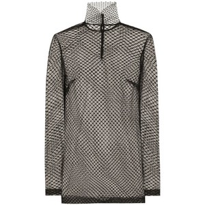 돌체앤가바나 메시 블라우스, 블랙계열, Italy 42(KR 55)