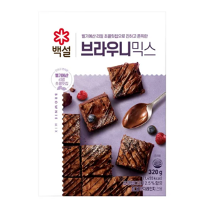 (상온)백설 브라우니믹스320gx2개, 320g, 2개