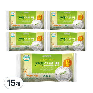 자연다움 곤약으로 밥, 200g, 15개