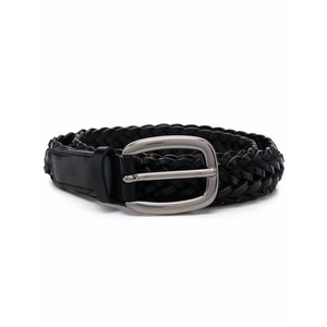 골든 구스 인터우븐 가죽 버클 벨트, cm 75, 블랙계열