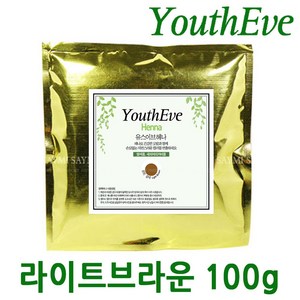 유스이브헤나 천연헤나 염색약 100g, 1개, 라이트브라운