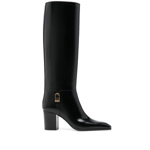 생로랑 줄리아 부츠 75mm, Europe 37(KR 240), 블랙계열