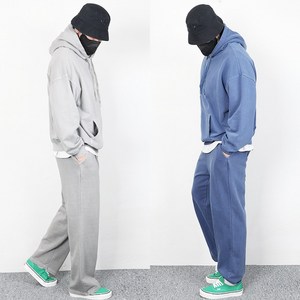 가우리 남성 트레이닝세트 SH 피그먼트 후드 SET 조거 와이드 팬츠