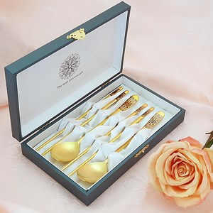 고집몰 민트 거북이 올금수저 2인 수저세트, 핑크 + 블루, 숟가락 2벌 + 젓가락 2벌 + 민트케이스 + 보증서, 1세트