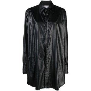 메종 마르지엘라 인조 가죽 롱라인 셔츠, 블랙계열, Italy 36(KR 44)